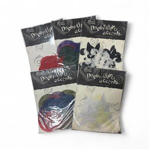 Vintage Black Ink Decorative Accents Rice Paper Shapes